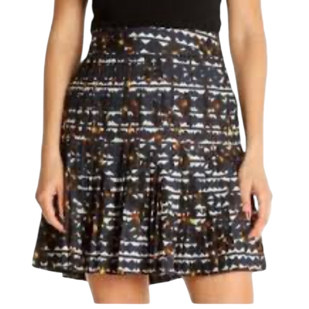 J. Crew Lattice Skirt Hidden Floral Geometric Skirt